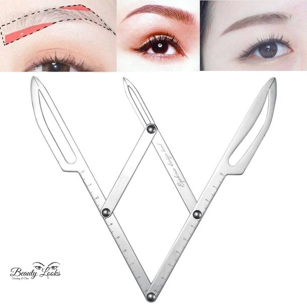 Eyebrow design ruler calipers