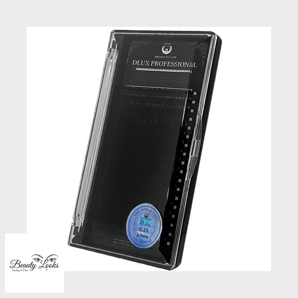 Dlux Professional Pro Silk Lash - B By - Tykkelse 0.10 - mixbrett 6-15MM